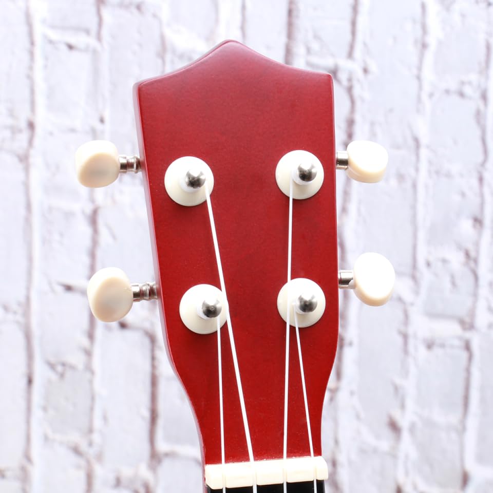 Artibetter 21 Inch Ukulele Guitar Ukulele Interesting Introductory Beginner Starter Musical Solid Wood Instrument Model (Burley Wood)