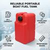 Portable Boat Fuel Gas Tank 24L 6 Gallon with 3 Meter Fuel Hose For Outboard Motor Marine Outboard Gas Tank