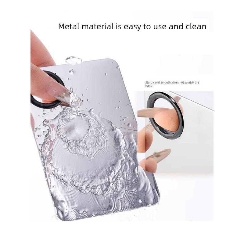 Makeup Palette, Liquid Foundation, Concealer, Stainless Steel Makeup Palette with Palette Stick, Mud Mask Mixing Board