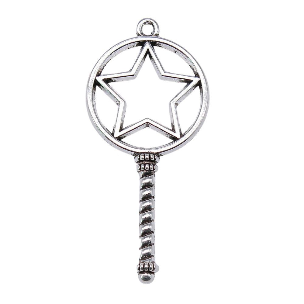 Geometric Openwork Resin Charms MOON HEART Pendants Multi Color Alloy Jewelry Component