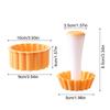 Tart Tamper Set Flower Cookies Tamper Non Stick Food Safe Reusable Removable Cake Pastry Baking Tool Egg tart shell mold