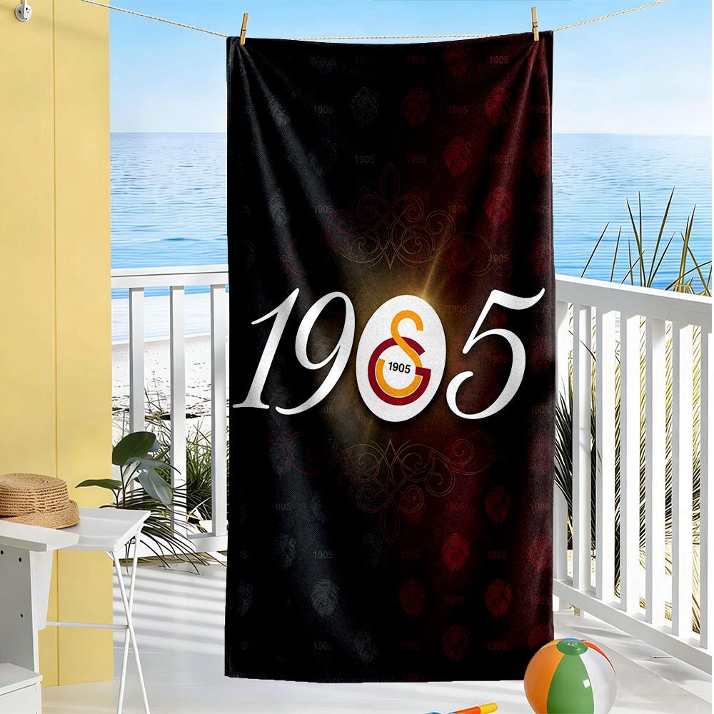 Galatasaray Beach Towel Super Soft Microfiber Quickdry Fabric Comfortable Lightweight