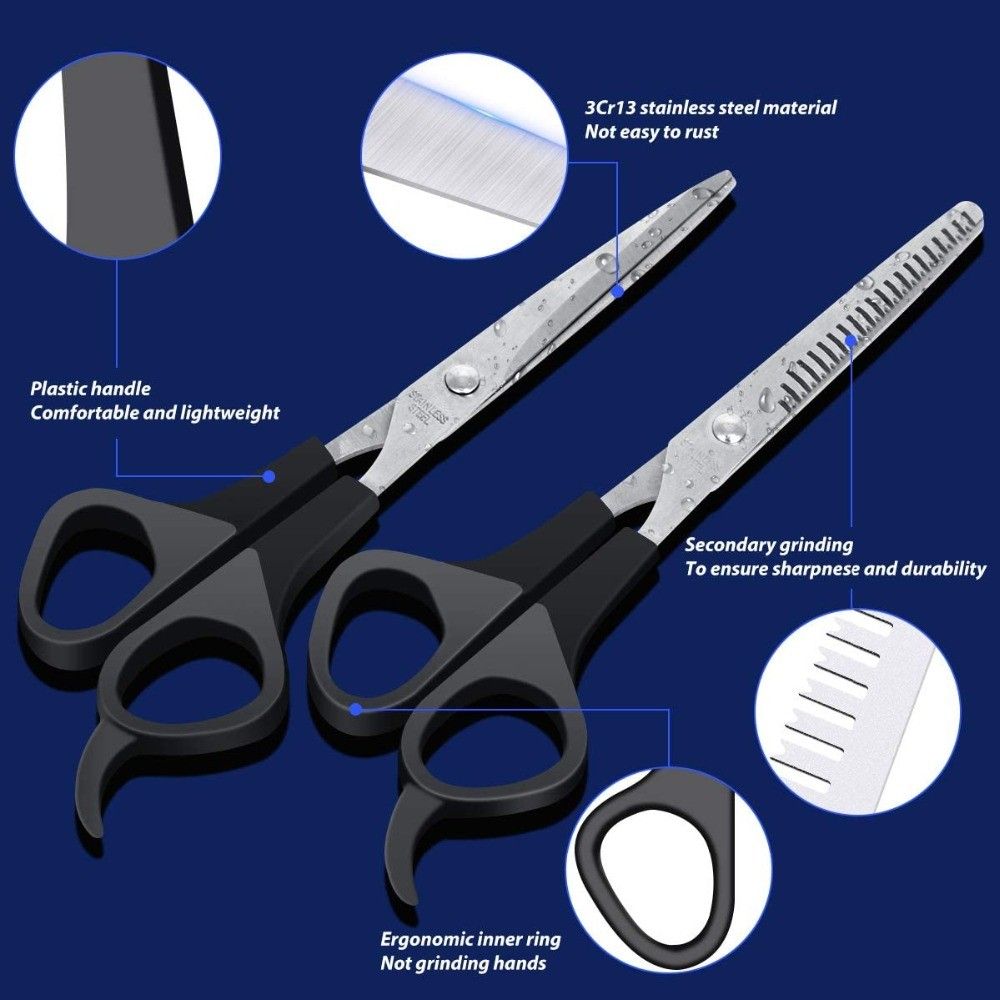 Trimming Hair Thining Stainless Steel Haircut Tools Flat Scissors Haircut Scissors Teeth Scissors