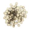 100 Stück 10mm 0,39 Zoll Natürliche Runde Unfertige Holzscheiben Kreise Baumstamm Scheiben DIY Basteln Hochzeitsparty Malerei