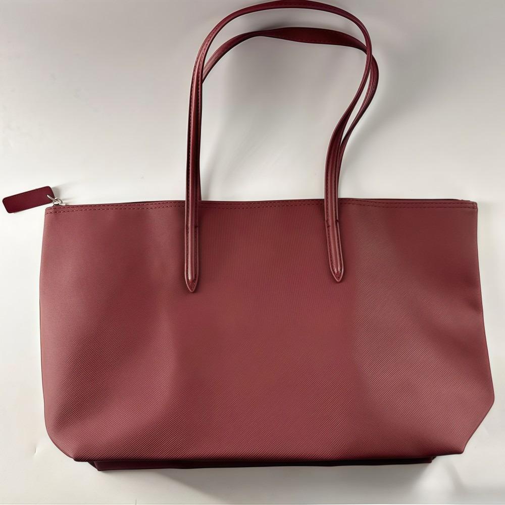

Simple Elegant Women s Shoulder Bag Zipper Closure Large Capacity Commuting Tote Bag PU Leather Soft Casual Handbag