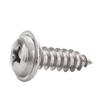 304 Stainless Steel Phillips Self-Tapping Screws W/ Washer, Round Head, Multiple Sizes