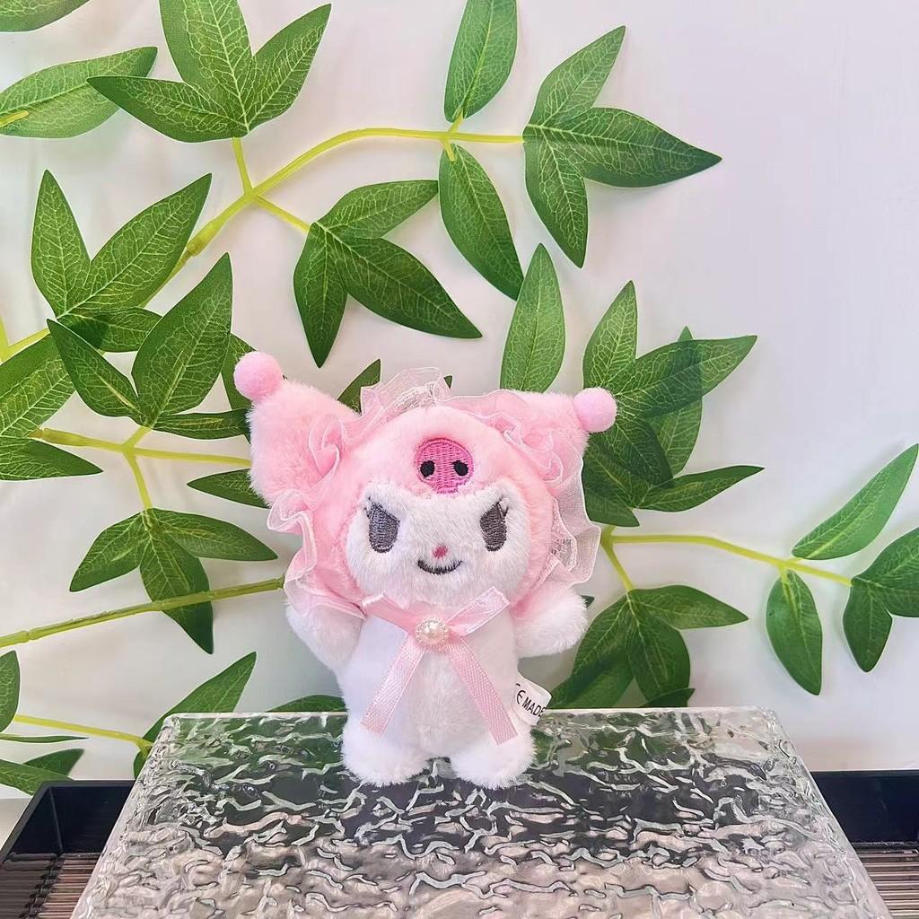 Adorable Lolita Kuromi Plush Fox Backpack Cute Plush Toy Keychain For Kids