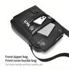 Herren-Einschulter-Crossbody-Tasche Ist Geeignet für Geschäftsreisen und Kann von Hand getragen werden Hergestellt aus PU-Material.
