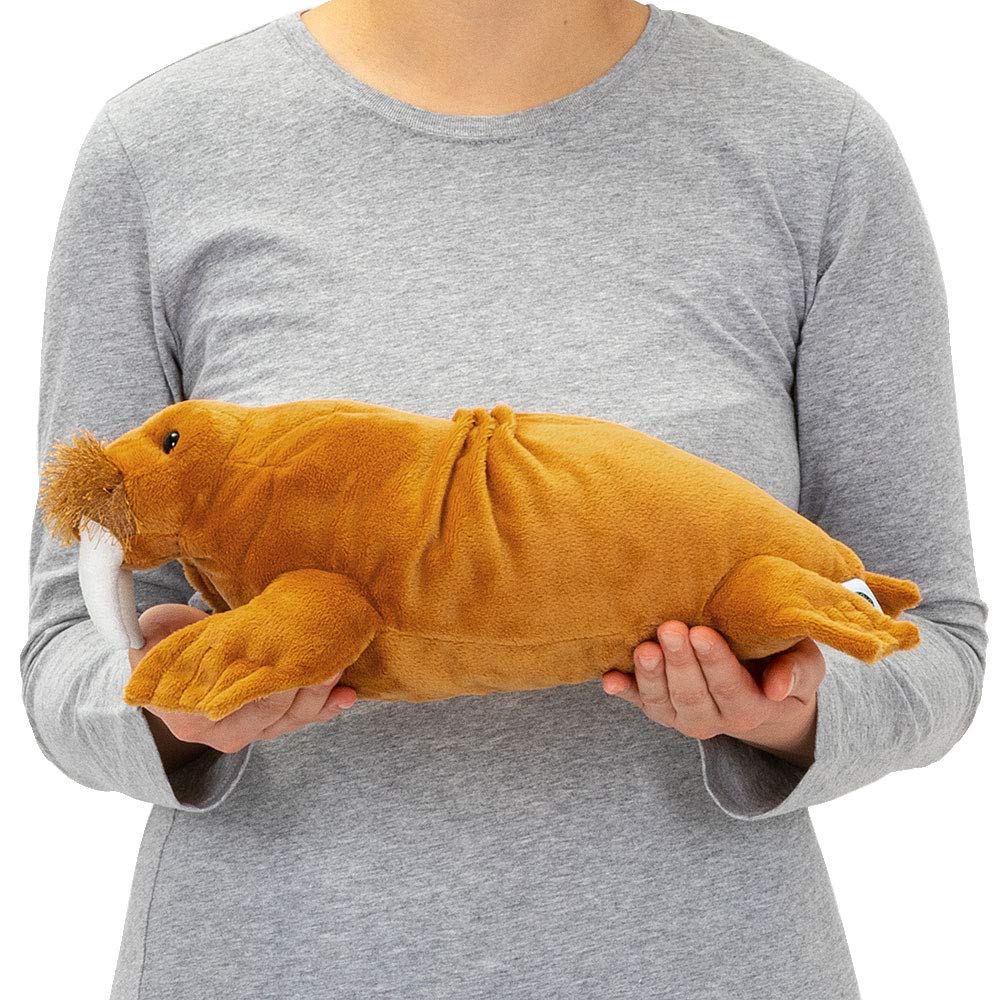 Calorata Walrus Plush Toy Realistic Animal Toy Doll Gift Present Birthday Christmas Present (Large/Reclining Series/Soft Touch) (Twice Measured) /