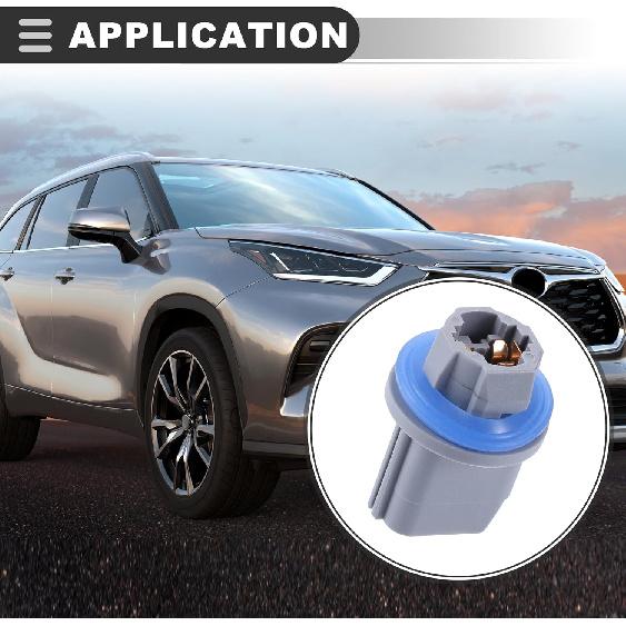 

Motoforti No.S-1836 Car Side Marker Lamp Bulb Socket Holder for Ford F-250 F-350 F-450 Super Duty 2008-2015 Plastic, Gray