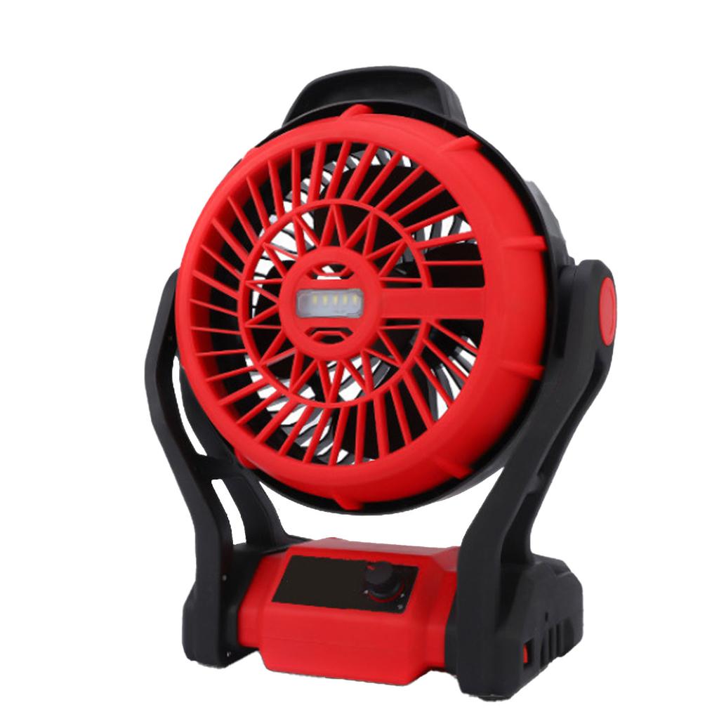 Вентилятор для кемпинга со светодиодной подсветкой, 12-дюймовый, работающий на литиевой батарее, вращающийся на 270 градусов вентилятор для BL1830 18 В