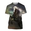 Summer Men Tshirt Fashion Animal Horse 3d Printing Print Neutral Casual Harajuku Style Summer Kid TShirt Women Tshirt Y2k Top