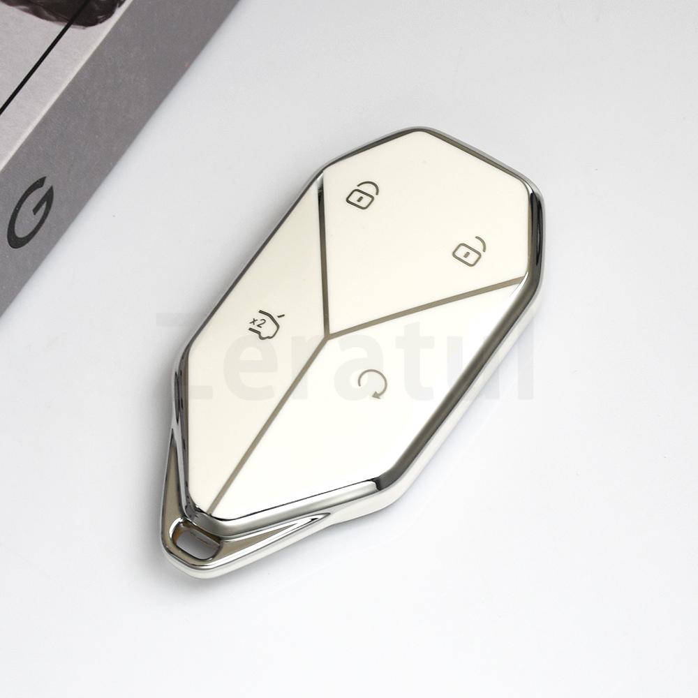 Tpu Auto Keychain Keyless Accessories For Byd Dm-I Formula Equation Leopard 5 Car Key Case Shell Fob Full Cover Protection