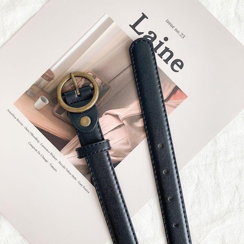 Little Trendy Girls Denim Pants Belt For Summer With Simple And Design Elegant