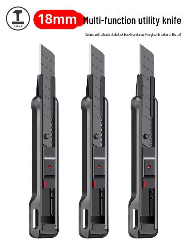 Lülin 18mm Utility Knives (3-Pack) CN plug (adapter included)