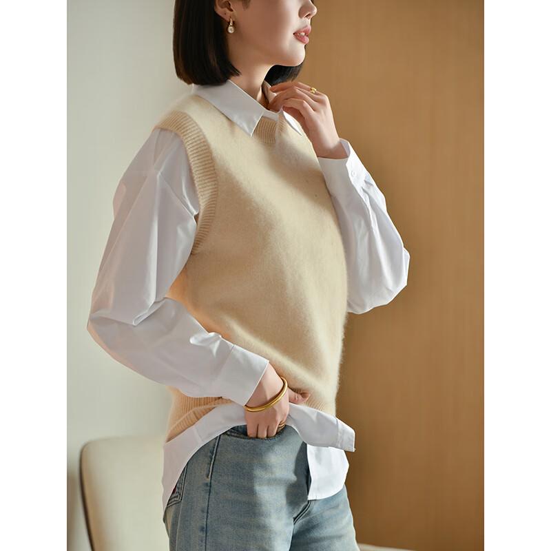 Fanzhen Women's 100% Wool Vest