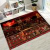 Retro Heroes of Might and Magic Map Games Art Rug for Bedroom Living Room Sofa Home Doormat Decor,Large Kids Non-slip Floor Mat