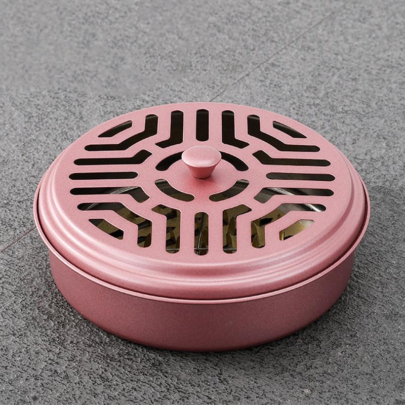 Mosquitoes Coil Holder Tray Frame Stainless Steel Round Rack Plate For Spirals Incense Insect Repellent