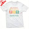 Playing Pickleball Improves Memory Pattern Summer Men Cotton TShirt Casual Sporty Style for Outdoor Activities Casual Male Tops