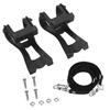 Plastic Black Adjustable Bike Pedals Straps Anti slip Toe Clip Belt Bicycle Accessory