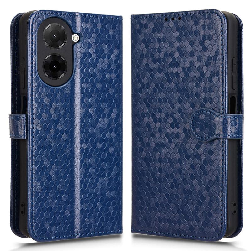 For Xiaomi Redmi A5 4G (171.7mm)/Poco C71 4G Wallet Case Dot Pattern Imprint PU Leather Phone Cover