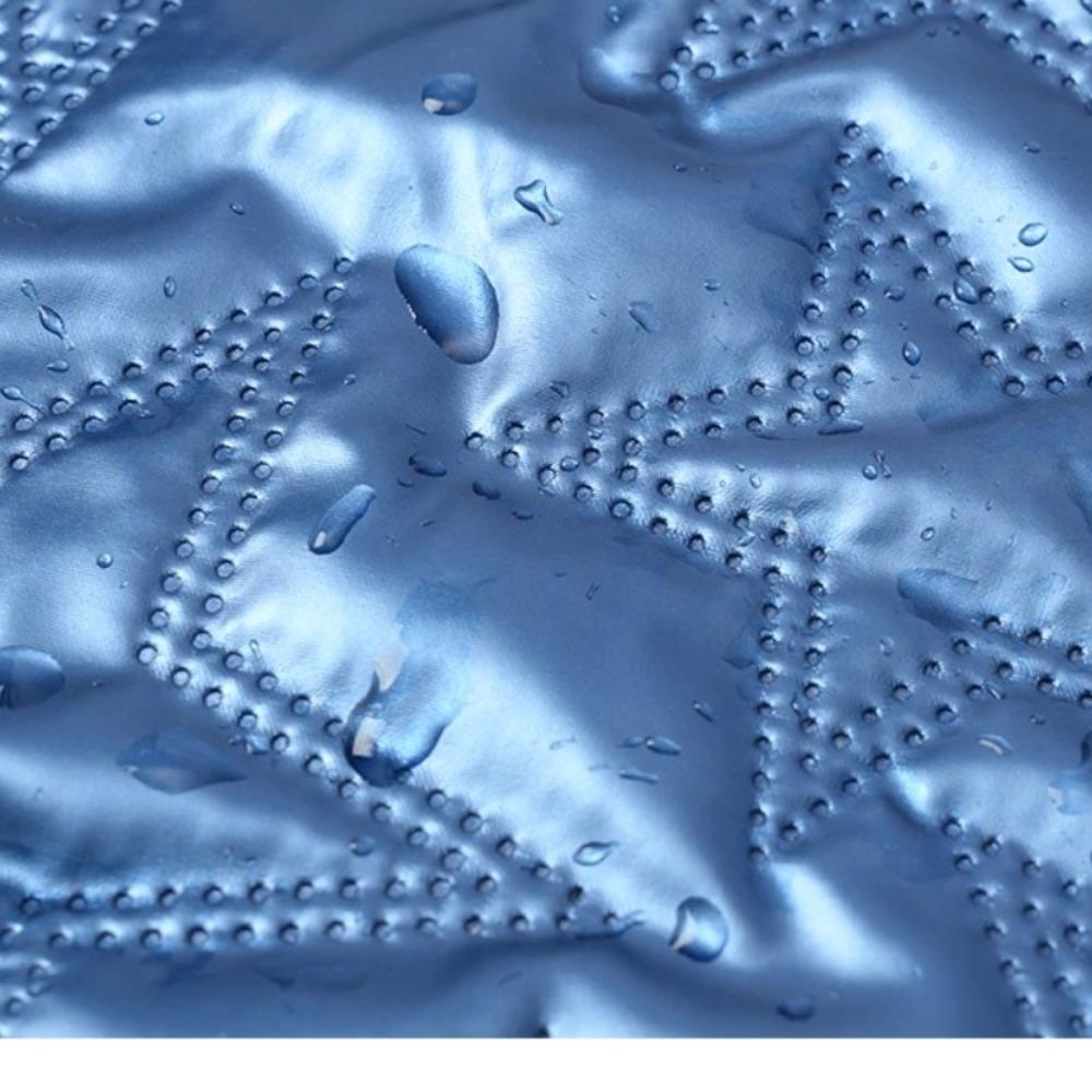 PU Polyester Fabric Waterproof Embossed with Five-pointed Stars Artificial Leather Fabric DIY Sewing Luggage,Clothing,Packaging
