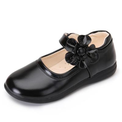 Sapatos de Couro para Meninas para Crianças Vestido de Casamento Princesa Sapatos Escolares Crianças Verão Laço Preto Sandálias de Estudante Moda Coreana