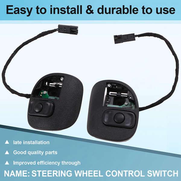 Compatible 14-24 Dodge Chrysler Steering Wheel Control Switch Pair (5RQ11DX9AC & 5RQ10DX9AC) None
