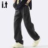 Izzueit Men's Loose Straight-Leg Jeans