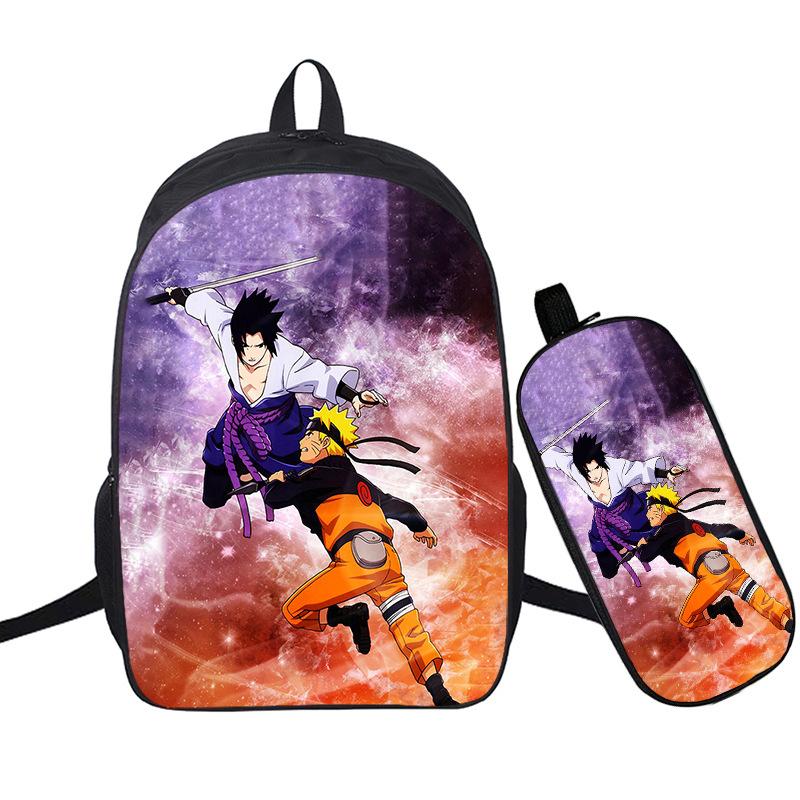 Riman 3D Digital Printing Backpack Two-piece Set Full-color Backpack Student Schoolbag