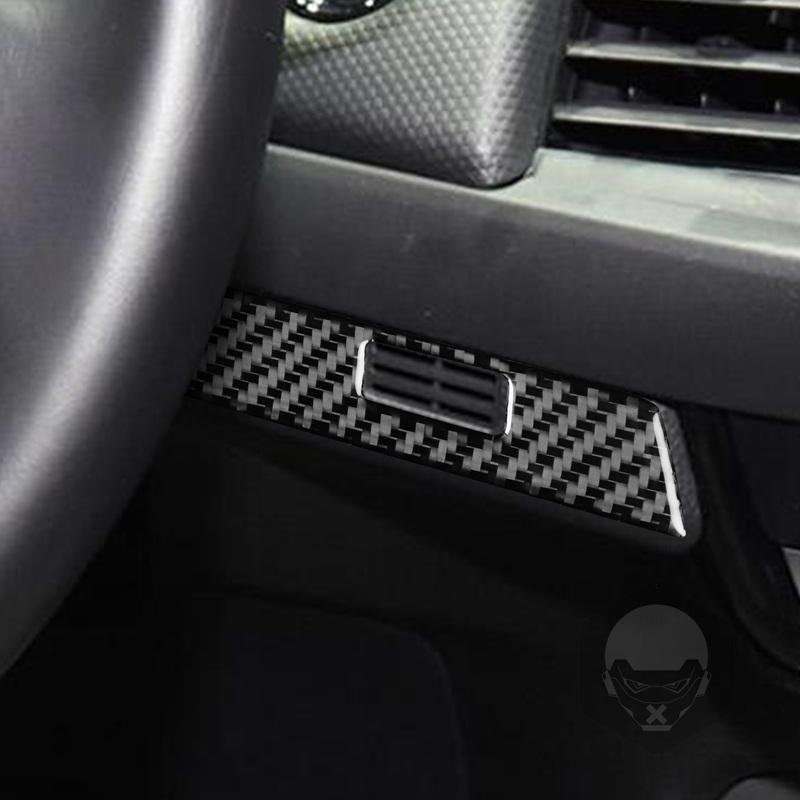 Real Carbon Fiber Car Accessories Dashboard Vent Strip Decorative Trim Cover Soft Sticker For Honda Fit /Jazz GR9 2024 2025
