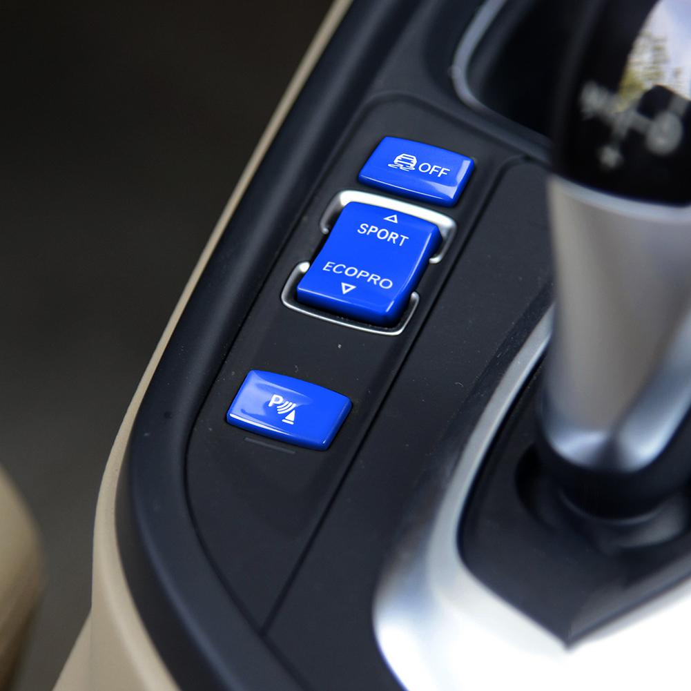 3pcs Car Gear Position Panel Button Knob Covers Blue Accessories For BMW 1 2 3 4 Series F20 F21 F22 F23 F30 F31 F34 F32 F33 F36