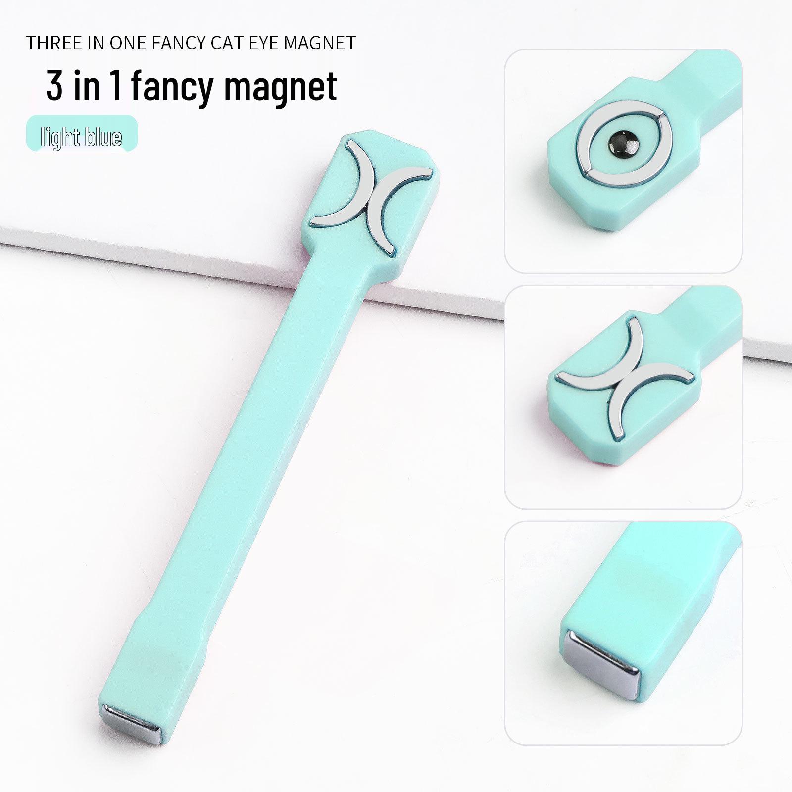 

Инструменты для нейл-арта для трансграничной торговли: Сильная магнитная ручка-гель для кошачьего глаза - Многофункциональный магнит для нейл-арта