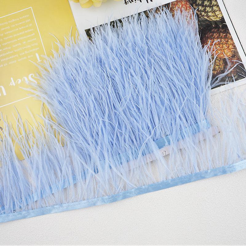 1M 10-13Cm Ostrich Feather Fringed Jewelry Handicrafts Clothing Decorative Accessories