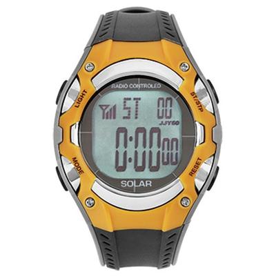 J-AXIS Unisex SRC06-OR (CYBEAT Digitale Wave Solaruhr Sonnenflamme) Runde Uhr Digital