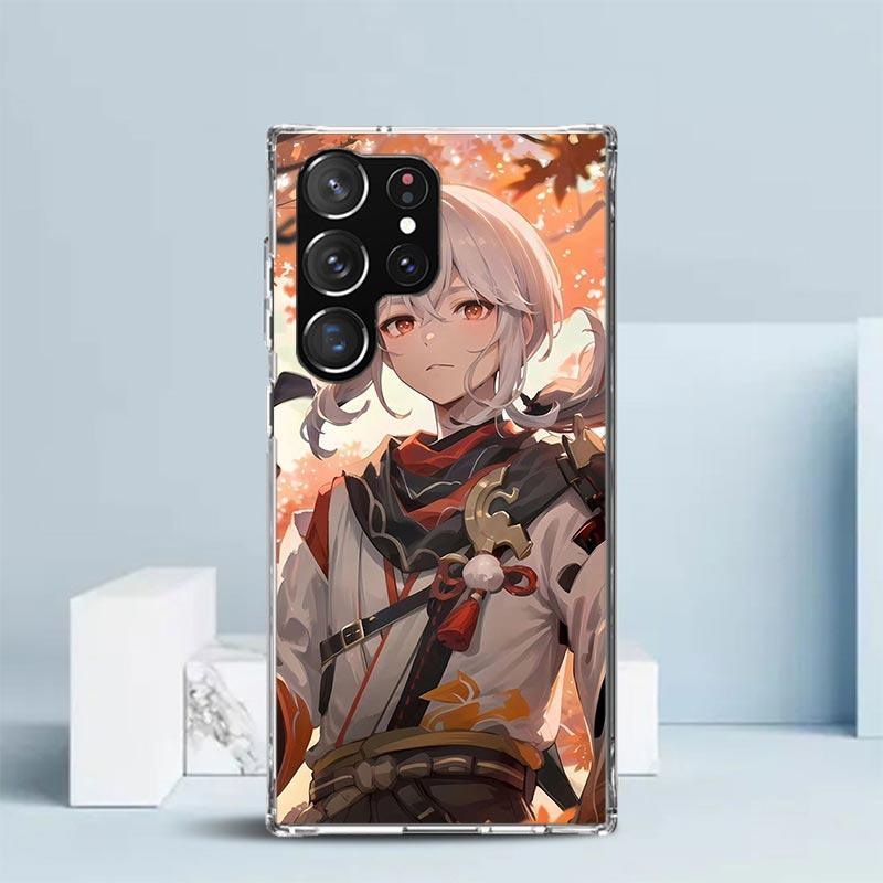 Kazuha Genshin Impact Phone Case For Samsung Galaxy S24 S25 Edge S26 Ultra S22 S23 Plus S21 + S20 FE Soft TPU Back Cover Galaxy