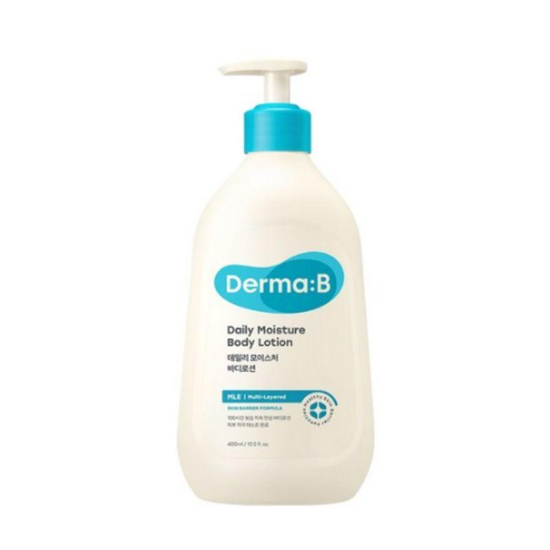 Derma:B Daily Moisture Body Lotion 400ml – Long-Lasting Hydrating Body Lotion for Dry & Sensitive Skin