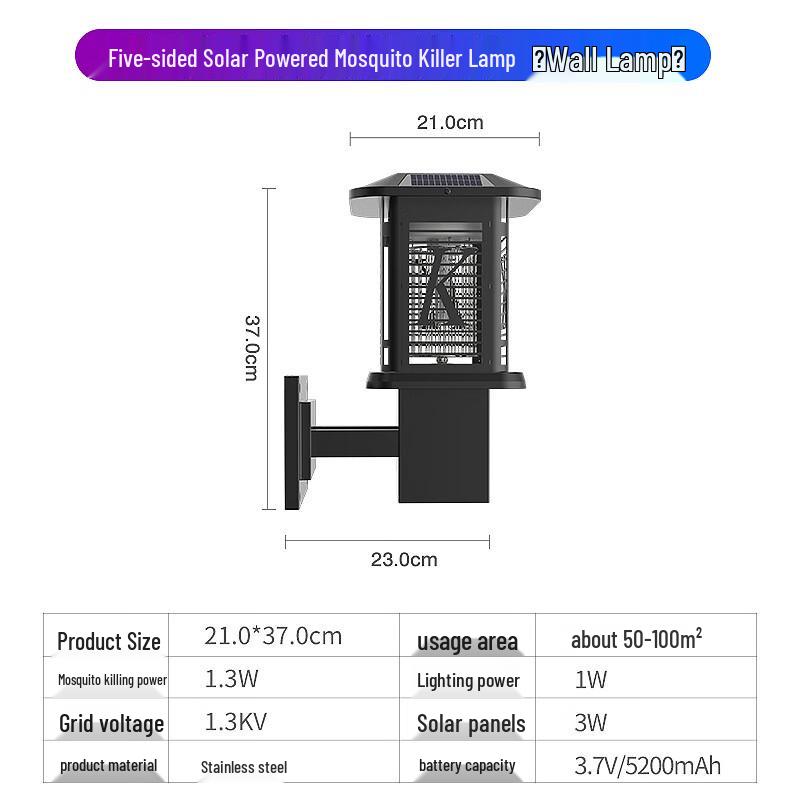 HEIXIE Outdoor Wall-Mounted Electric Mosquito Killer