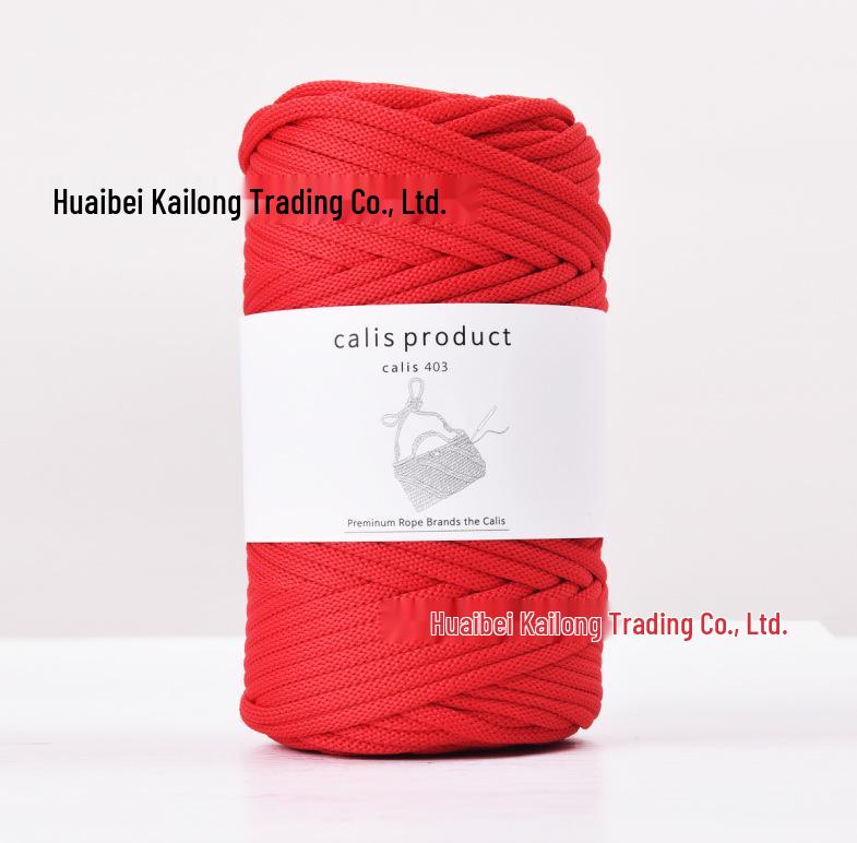 4mm Cotton-Polyester Crochet Cord for DIY Hand-Knitted Bags and Weaving