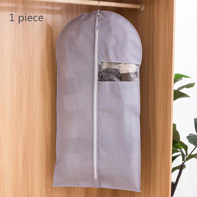 Dust-proof Cover for Suit Non-woven Cloth Visible Transparent Window Clothing Dust Proof Jacket Cover Clothes Bag Protection Bag