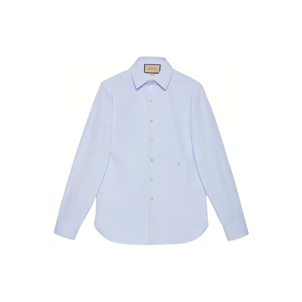 GUCCI Lido Shirt Men's Light Blue 699550-ZAJOL-4910