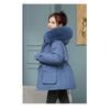 New down cotton-padded jacket for women, mid-length, Korean-style loose plus-size cotton-padded jacket