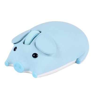 Rato Sem Fio Bluetooth USB Porquinho Fofo Compatível com Tablet e Laptops, 2.4GHz, Conexão para 2 Dispositivos, Design, Sem Fio, Silencioso, Alimentado por Bateria,