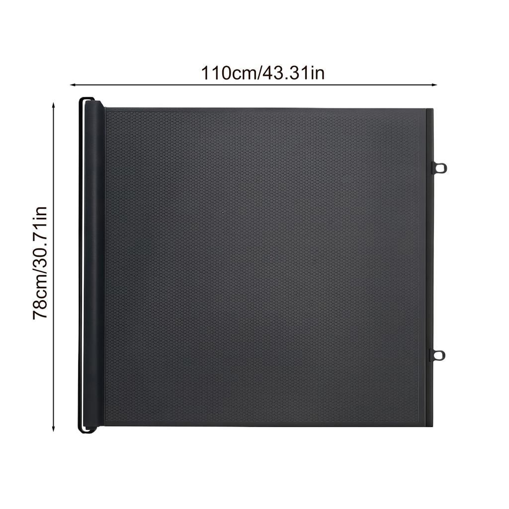 40cm/50cm/58cm Einziehbares Indoor Haustierschutzgitter Maschenzaun Breit Keine Bohren Tür für Kätzchen Welpe Haus Hof Garage Terrasse