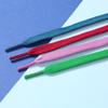 Durable Polyester Flat Shoelaces for Casual Shoes and Sneakers - Set of 2 Pairs In Multiple Solid Colors
