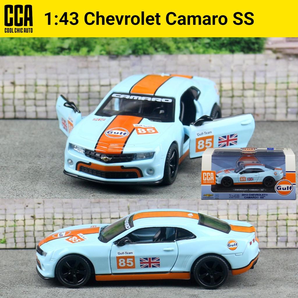 AJR3 1/43 Chevrolet Camaro SS Super Racing Spielzeugauto Modell CCA Druckgusslegierung Miniatur Freilauf Rückzieher Sammlung Geschenk Jungen