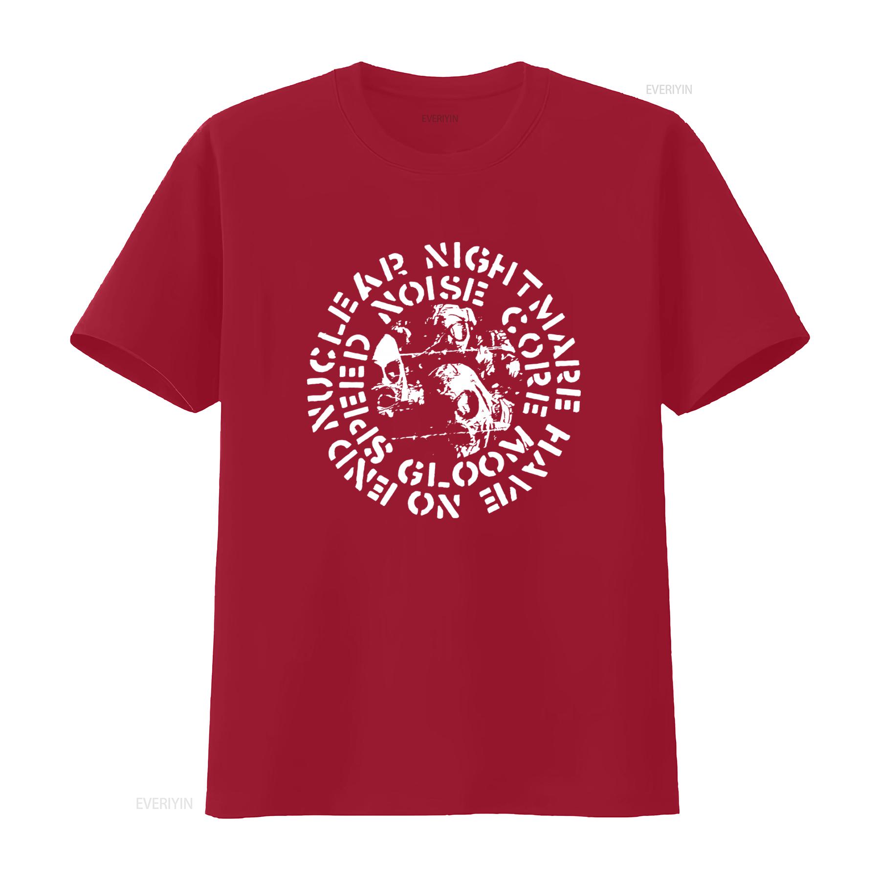 Gloom Speed Noise Core Motorcycle Print T Shirt for Men Stylish and Edgy Design vintage Washed Stretched Breathable Unisex S