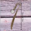 1/2pcs Vintage Metal Pocket Watch Shaped Bookmark
