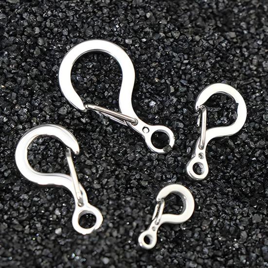 Carabiner Clip Pendant Clasps Spring Ring Jewelry Clasps Titanium Alloy Necklace Connector for Jewelry Bracelet Making