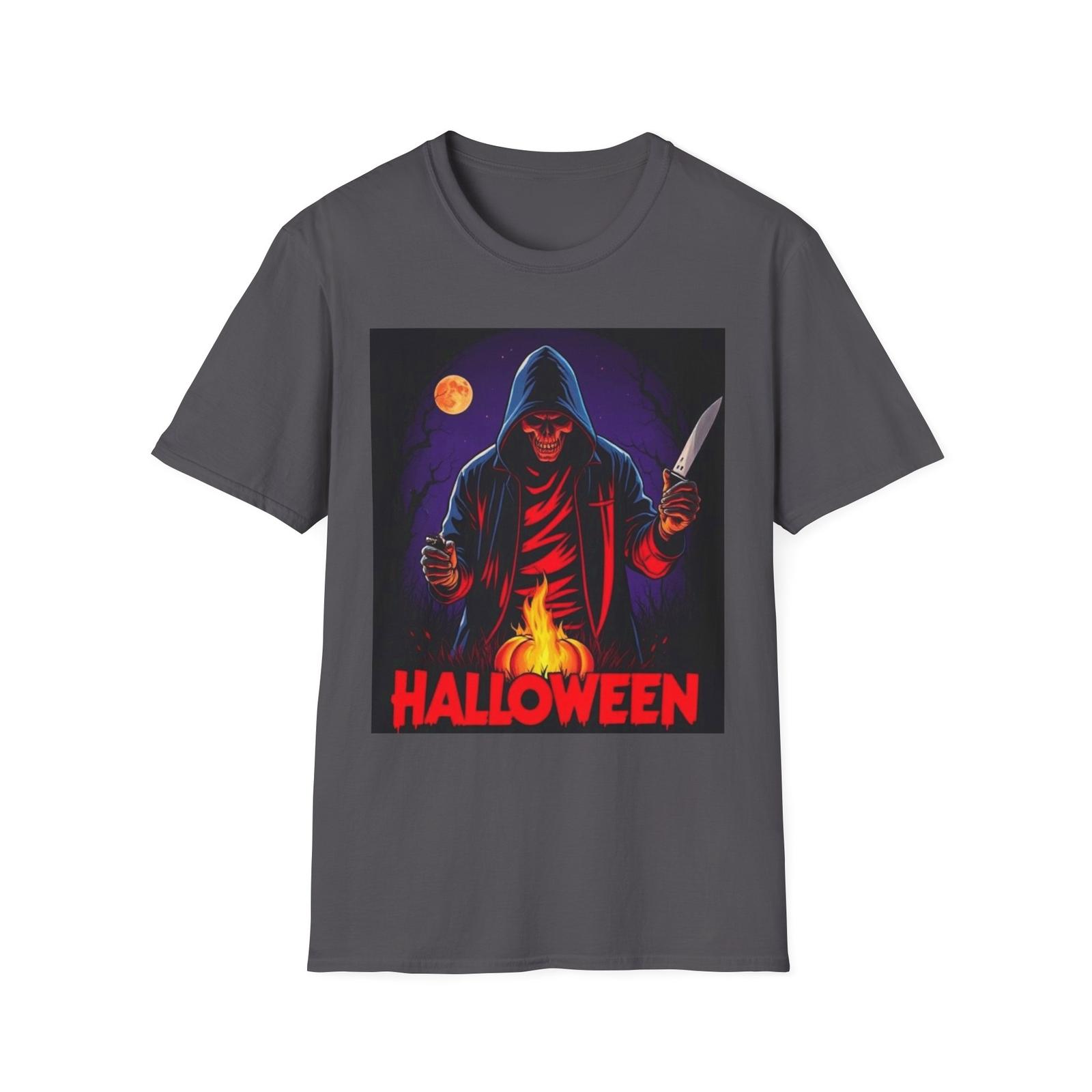 Halloween Graphic T-Shirt, Spooky Shirt for October, Trick or Treat Tee, Party S разноцветный